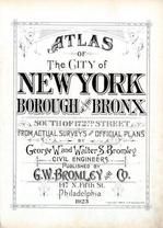 Bronx 1923 Vol 1 Revised 1926 South of 172nd Street 